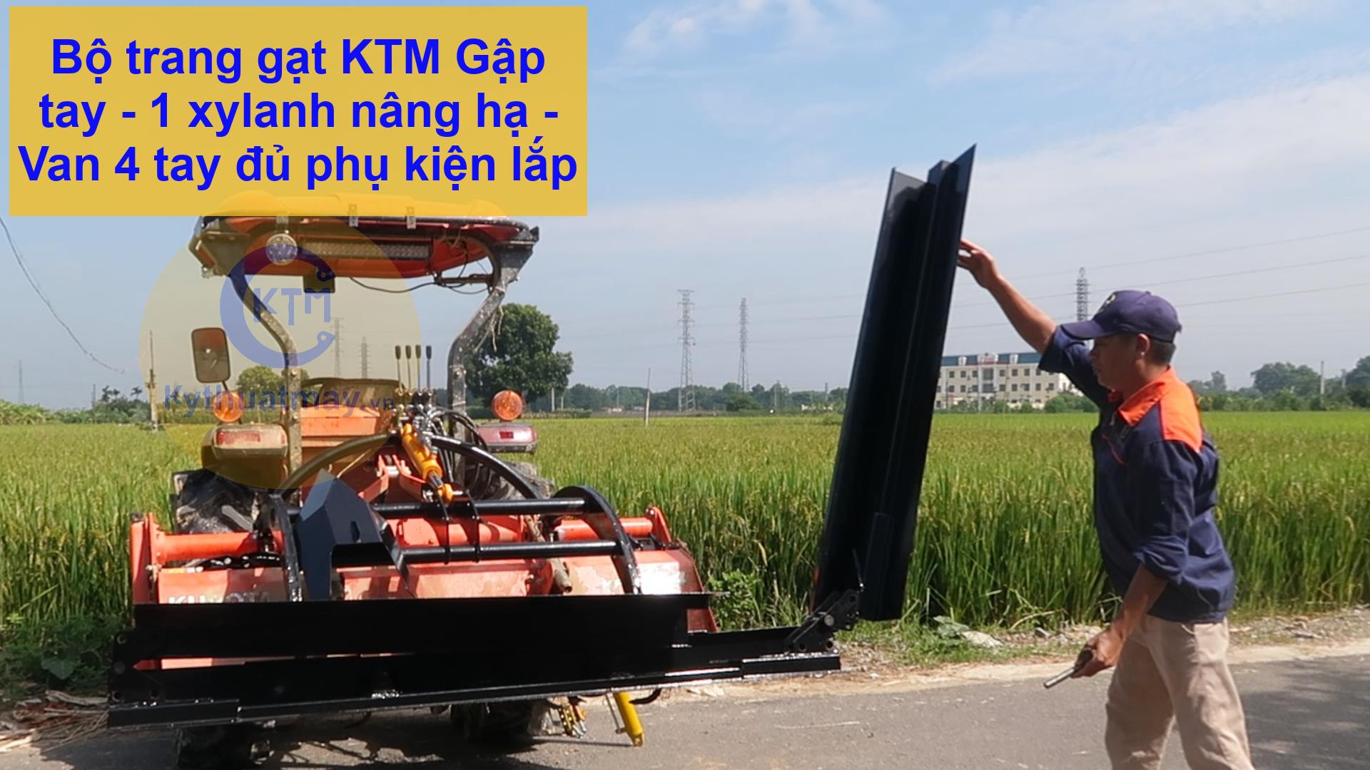 Trang Gạt KTM - Gập Tay nâng Ty van 4 tay đủ phụ kiện